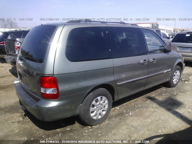 KNDUP132356736726 - 2005 KIA SEDONA EX/LX GRAY photo 4