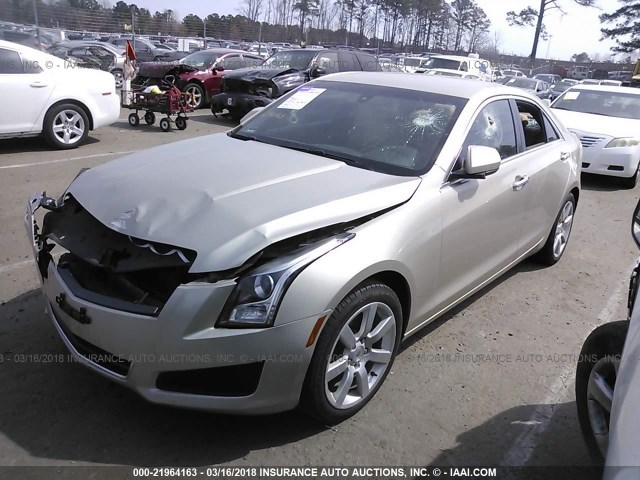 1G6AA5RA1E0142717 - 2014 CADILLAC ATS SILVER photo 2