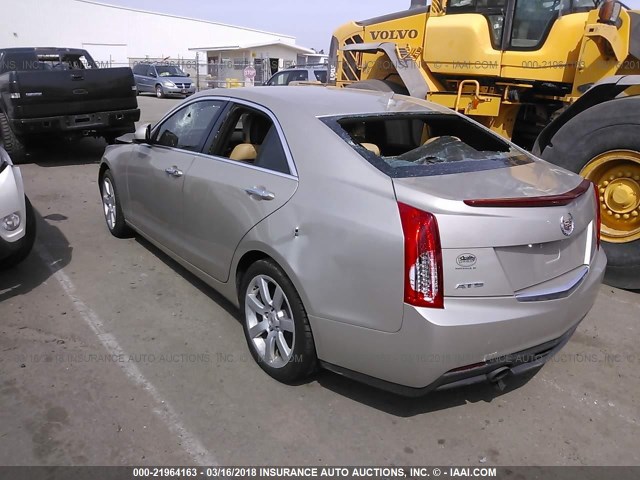 1G6AA5RA1E0142717 - 2014 CADILLAC ATS SILVER photo 3