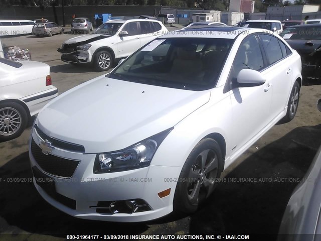 1G1PG5S97B7238725 - 2011 CHEVROLET CRUZE LT WHITE photo 2