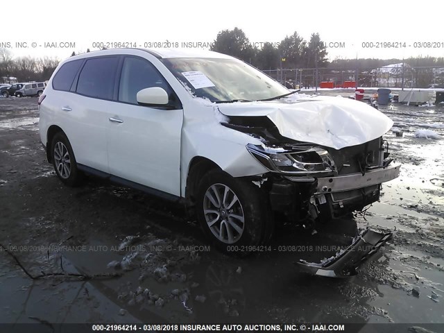 5N1AR2MM5EC650348 - 2014 NISSAN PATHFINDER S/SV/SL/PLATINUM 白色 照片 1