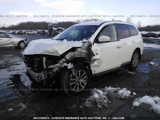 5N1AR2MM5EC650348 - 2014 NISSAN PATHFINDER S/SV/SL/PLATINUM 白色 照片 2