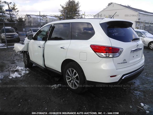 5N1AR2MM5EC650348 - 2014 NISSAN PATHFINDER S/SV/SL/PLATINUM 白色 照片 3