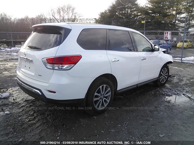 5N1AR2MM5EC650348 - 2014 NISSAN PATHFINDER S/SV/SL/PLATINUM 白色 照片 4