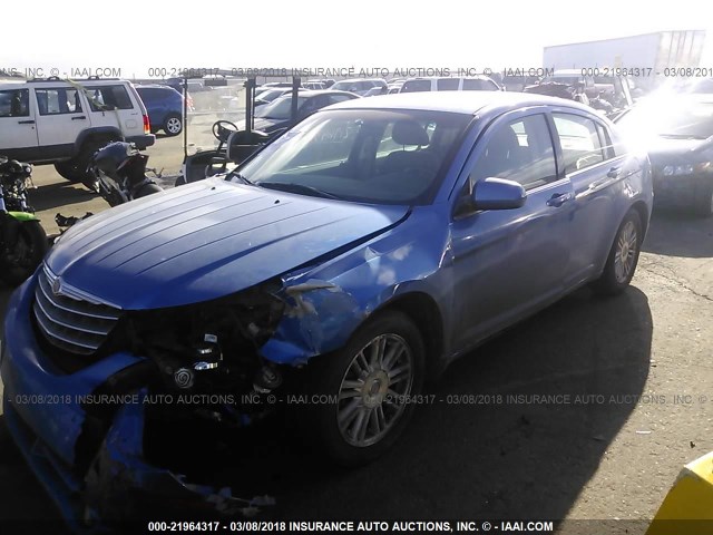 1C3LC56R87N545517 - 2007 CHRYSLER SEBRING TOURING BLUE photo 2