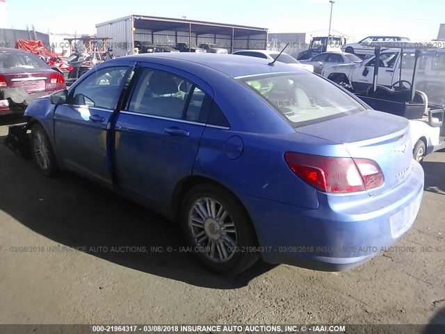 1C3LC56R87N545517 - 2007 CHRYSLER SEBRING TOURING BLUE photo 3