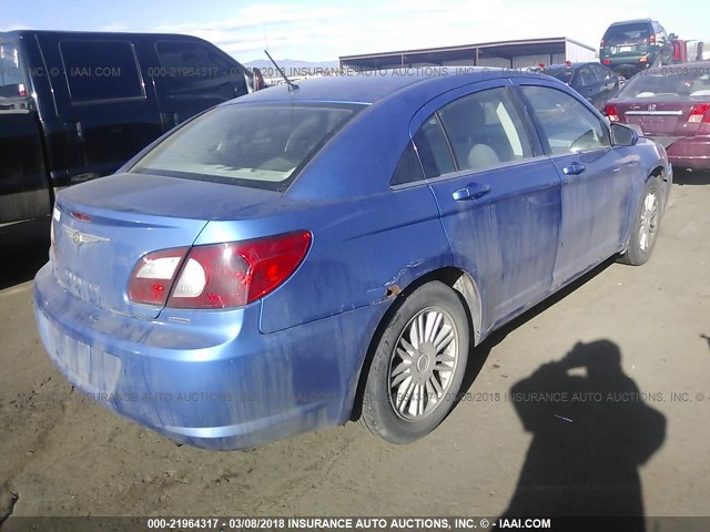 1C3LC56R87N545517 - 2007 CHRYSLER SEBRING TOURING BLUE photo 4