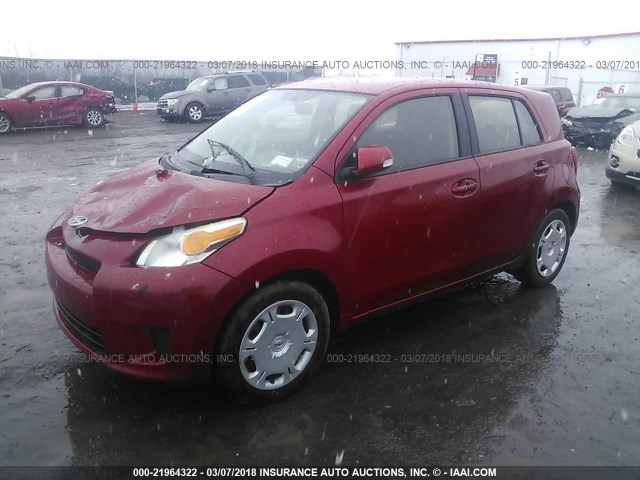 JTKKU10468J002470 - 2008 TOYOTA SCION XD RED photo 2