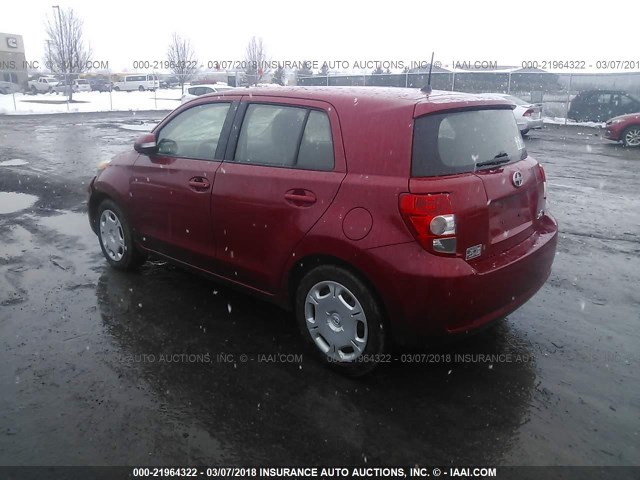 JTKKU10468J002470 - 2008 TOYOTA SCION XD RED photo 3