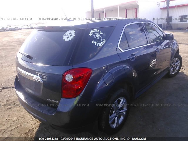 2GNALBEK0D6431377 - 2013 CHEVROLET EQUINOX LS BLUE photo 4