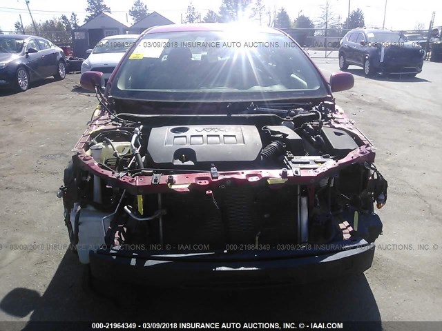5YFBU4EE3CP039247 - 2012 TOYOTA COROLLA S/LE RED photo 6