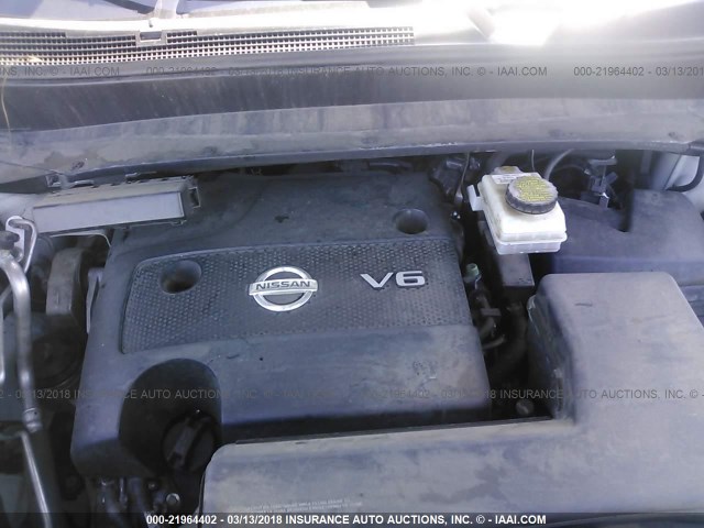 5N1AR2MN9DC678323 - 2013 NISSAN PATHFINDER S/SV/SL/PLATINUM 白色 照片 10