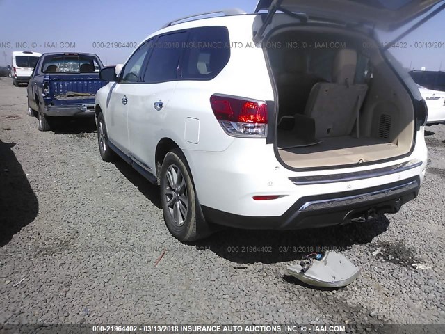 5N1AR2MN9DC678323 - 2013 NISSAN PATHFINDER S/SV/SL/PLATINUM 白色 照片 3