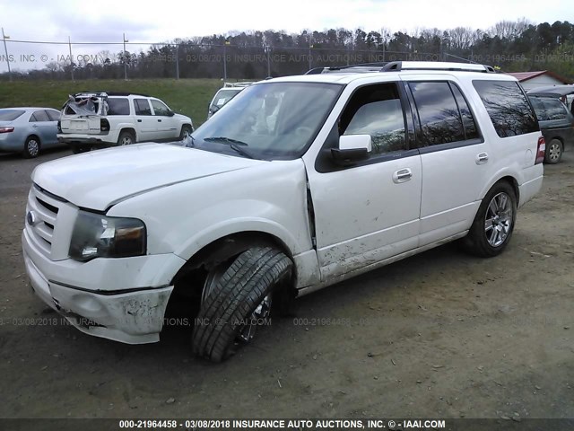 1FMJU2A57AEA07302 - 2010 FORD EXPEDITION LIMITED WHITE photo 2