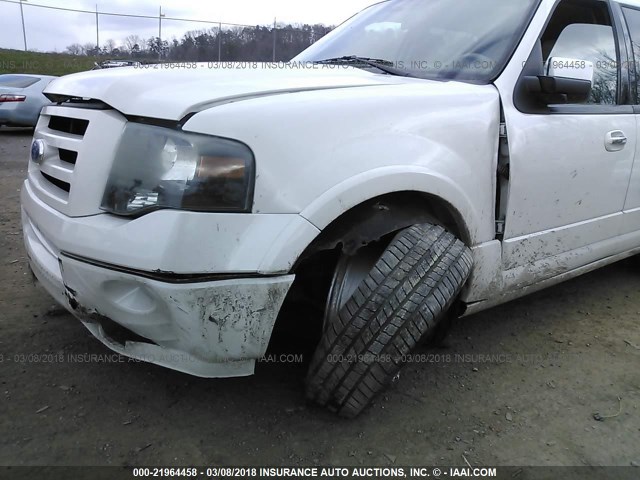 1FMJU2A57AEA07302 - 2010 FORD EXPEDITION LIMITED WHITE photo 6