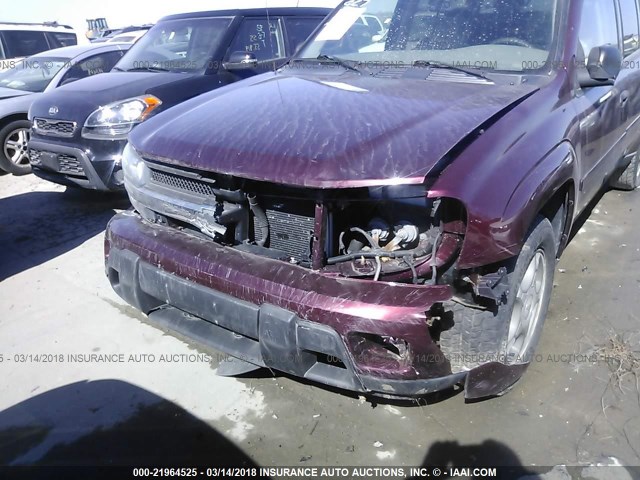 1GNES16S266119115 - 2006 CHEVROLET TRAILBLAZER EXT LS/EXT LT BURGUNDY photo 6