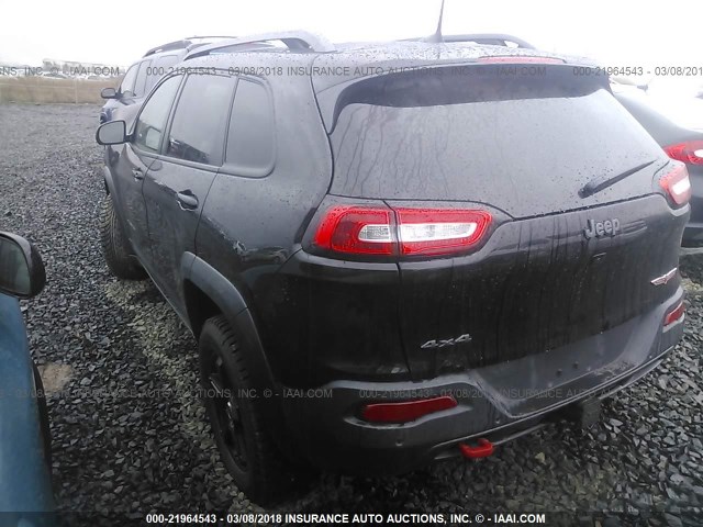1C4PJMBX7JD517108 - 2018 JEEP CHEROKEE TRAILHAWK 黑色 照片 3
