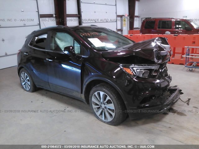 KL4CJASB3HB097266 - 2017 BUICK ENCORE PREFERRED BURGUNDY photo 1