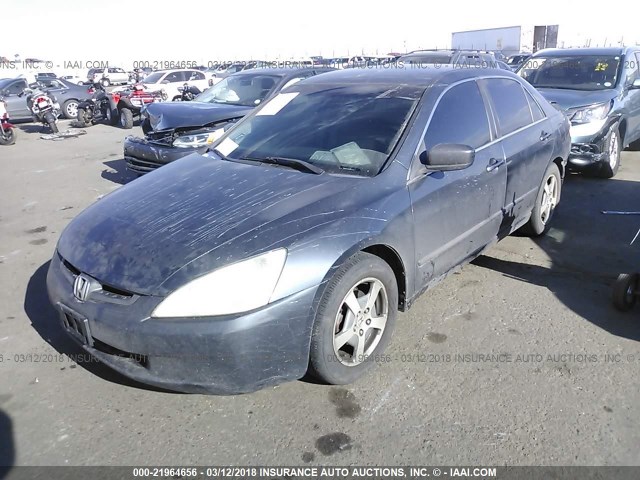 JHMCN36425C015338 - 2005 HONDA ACCORD HYBRID GRAY photo 2