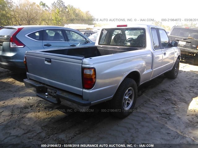 4F4YR16D43TM15843 - 2003 MAZDA B2300 CAB PLUS SILVER photo 4