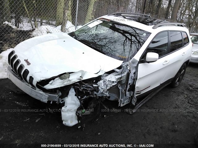 1C4PJMCB0GW289758 - 2016 JEEP CHEROKEE LATITUDE WHITE photo 2