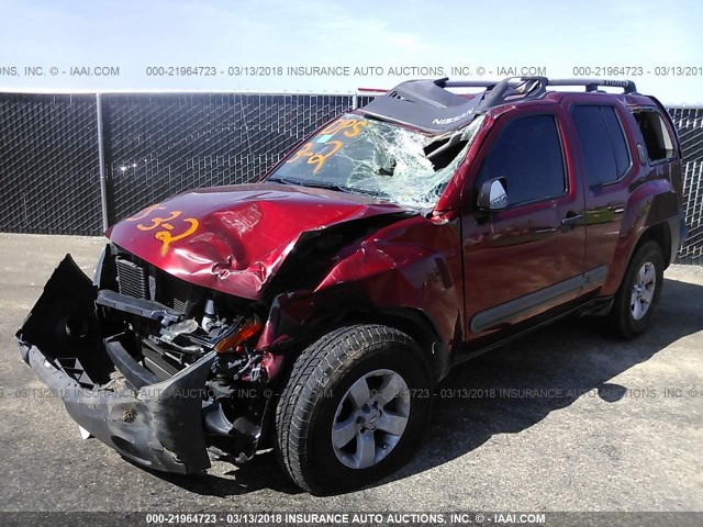 5N1AN0NU5DN812318 - 2013 NISSAN XTERRA X/S/PRO-4X RED photo 2