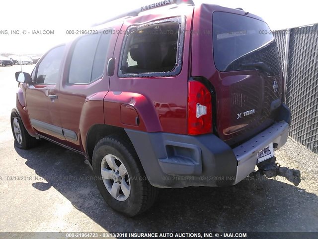 5N1AN0NU5DN812318 - 2013 NISSAN XTERRA X/S/PRO-4X RED photo 3