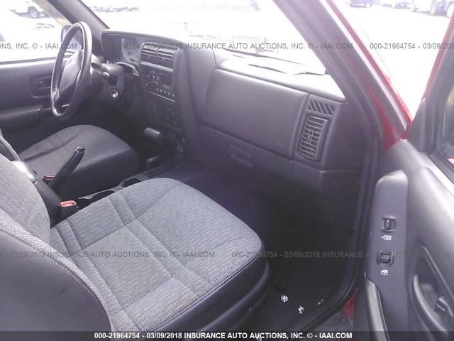 1J4FF68S5XL623151 - 1999 JEEP CHEROKEE SPORT/CLASSIC წითელი ფოტო 5
