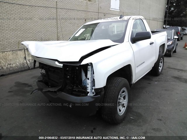 1GCNCNEH1HZ135715 - 2017 CHEVROLET SILVERADO C1500/C1500  LS WHITE photo 2