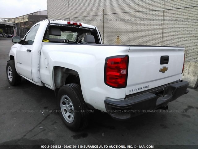 1GCNCNEH1HZ135715 - 2017 CHEVROLET SILVERADO C1500/C1500  LS WHITE photo 3