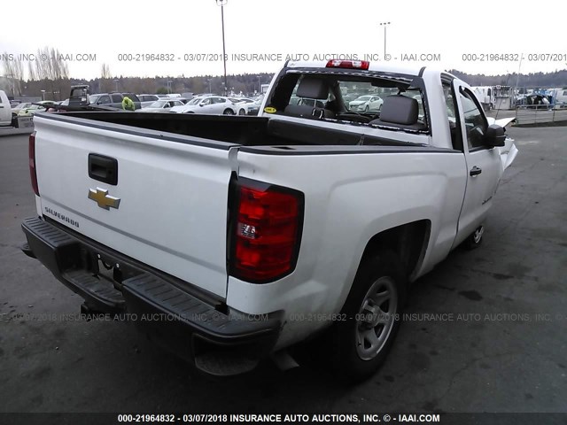 1GCNCNEH1HZ135715 - 2017 CHEVROLET SILVERADO C1500/C1500  LS WHITE photo 4