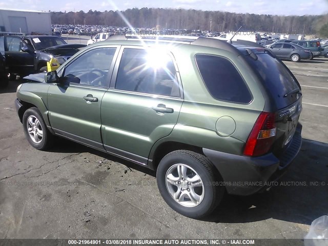 KNDJF723557076671 - 2005 KIA NEW SPORTAGE  GREEN photo 3