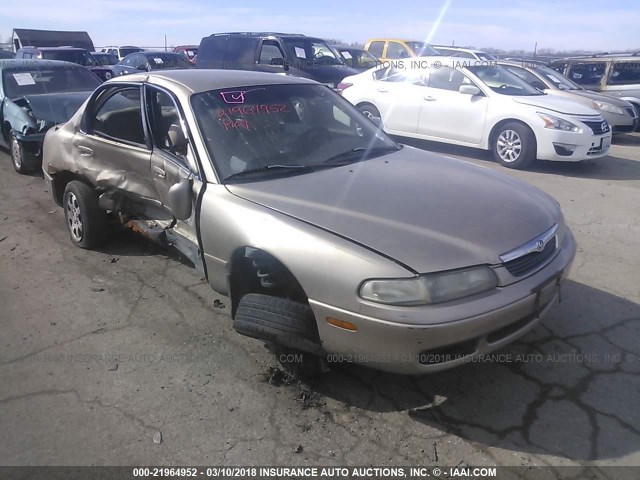 1YVGE22C6V5652841 - 1997 MAZDA 626 DX/LX GOLD photo 1