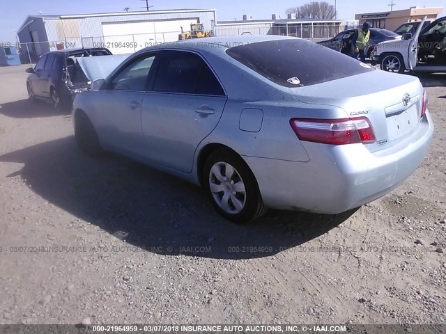 4T1BE46K17U665370 - 2007 TOYOTA CAMRY NEW GENERAT CE/LE/XLE/SE Light Blue photo 3