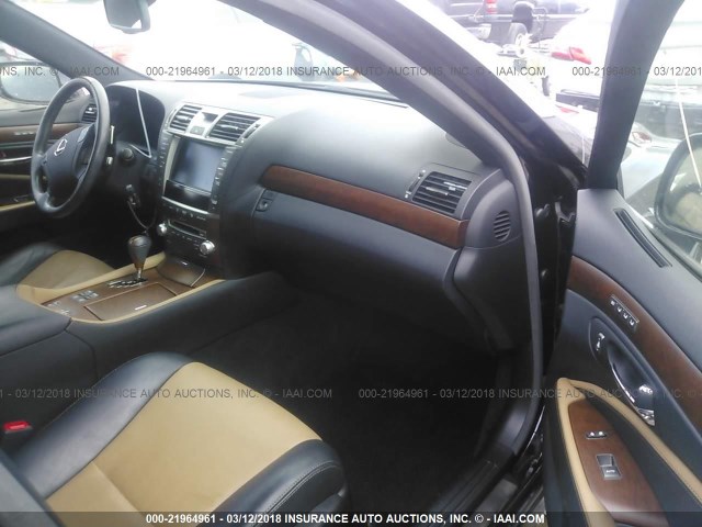 JTHBL5EF5C5111112 - 2012 LEXUS LS 460 BLACK photo 5