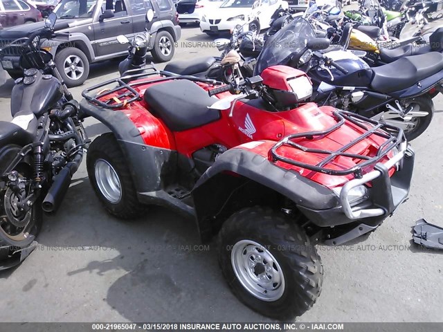 1HFTE2605B4102462 - 2011 HONDA TRX500 FA RED photo 1