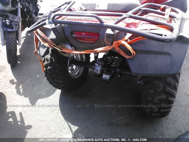 1HFTE2605B4102462 - 2011 HONDA TRX500 FA RED photo 6