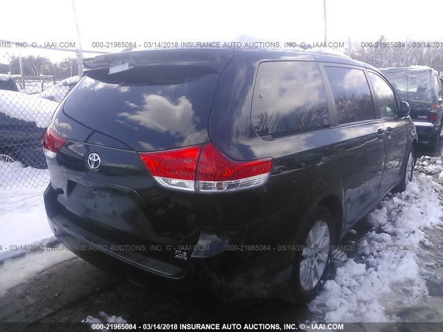 5TDDK3DC7BS008372 - 2011 TOYOTA SIENNA XLE/LIMITED BLACK photo 4