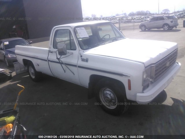 CCL246Z153502 - 1976 CHEVROLET C/K1500 CLASSIC  WHITE photo 1