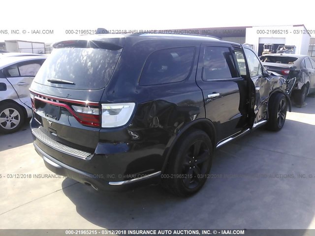 1C4RDHAG6EC596517 - 2014 DODGE DURANGO SXT BLACK photo 4