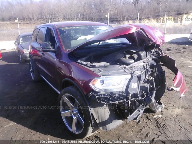 1C4RDHAG3FC922744 - 2015 DODGE DURANGO SXT RED photo 1