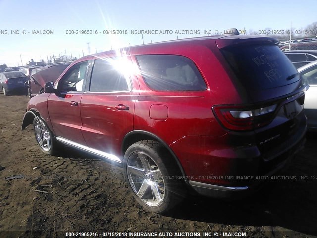 1C4RDHAG3FC922744 - 2015 DODGE DURANGO SXT RED photo 3