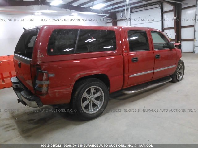 2GTEK13ZX71167769 - 2007 GMC NEW SIERRA K1500 RED photo 4