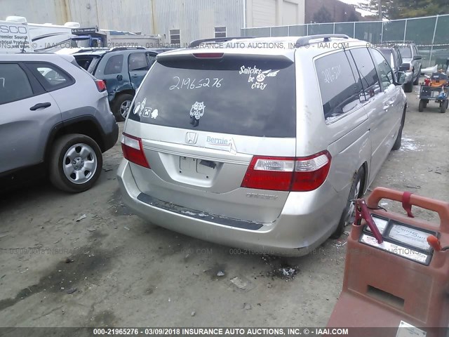 5FNRL38695B049960 - 2005 HONDA ODYSSEY EXL ვერცხლისფერი ფოტო 4