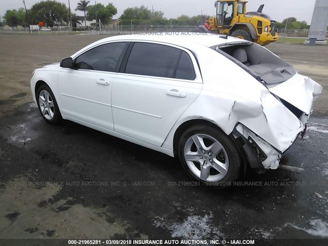 1G1ZB5E15BF212367 - 2011 CHEVROLET MALIBU LS 白色 照片 3