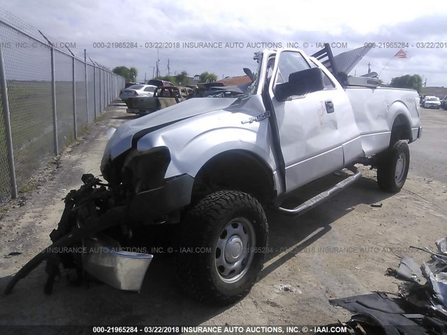 1FTVX1EF3EKD46365 - 2014 FORD F150 SUPER CAB SILVER photo 2