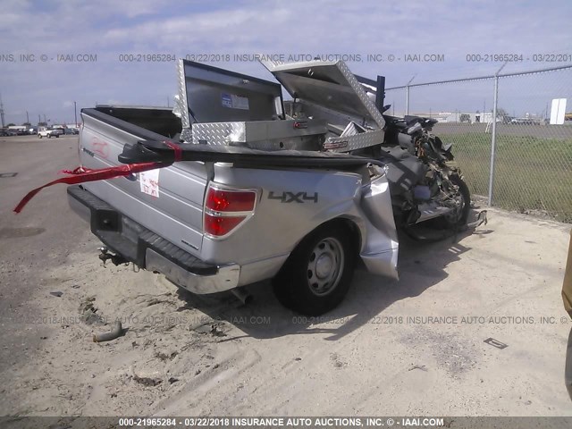 1FTVX1EF3EKD46365 - 2014 FORD F150 SUPER CAB SILVER photo 4