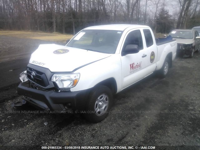 5TFTX4CN7FX060249 - 2015 TOYOTA TACOMA ACCESS CAB Weiß Foto 2