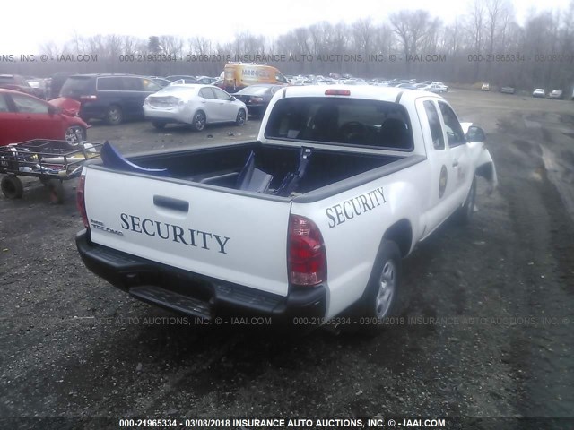5TFTX4CN7FX060249 - 2015 TOYOTA TACOMA ACCESS CAB Weiß Foto 4