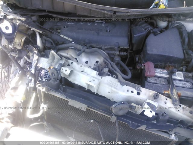 JTLKE50E081037031 - 2008 TOYOTA SCION XB WHITE photo 10